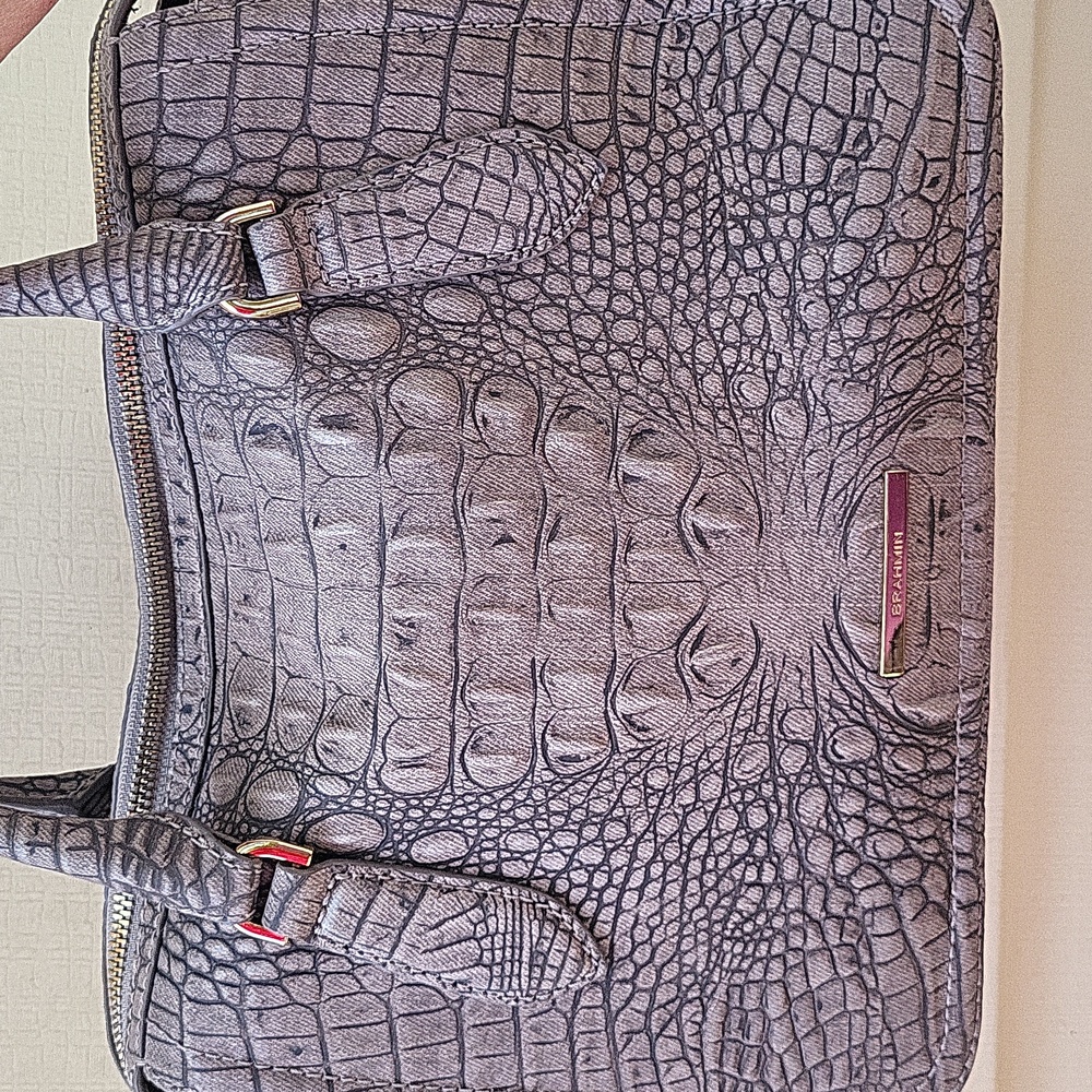 Brahmin Micaela Grey Tetra Satchel - Picture 12 of 16